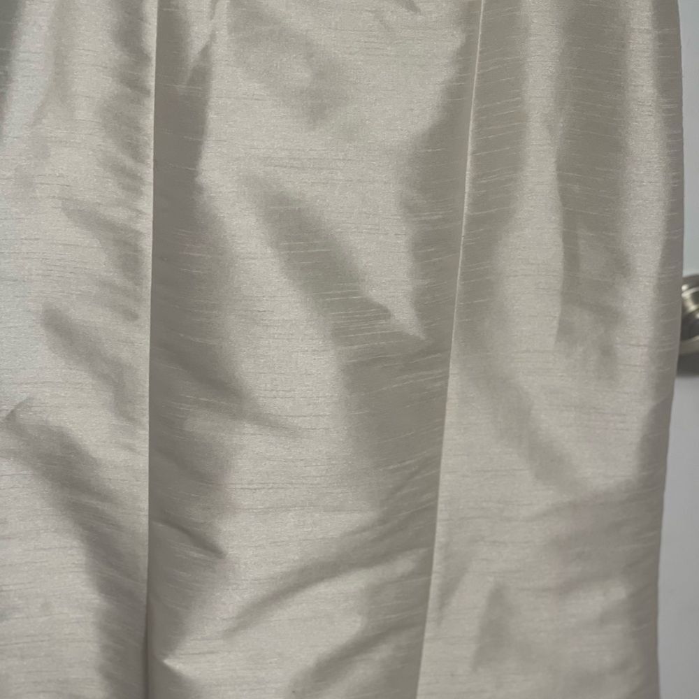 NWT ALFRED SUNG champagne Maxi Dress Jewel Neck bow accent Open-Back  SZ10 - Picture 16 of 16